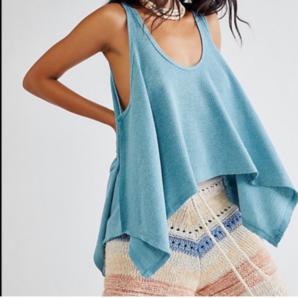 We the Free People Sing La La Tank In Shining Sea NEW Size XS